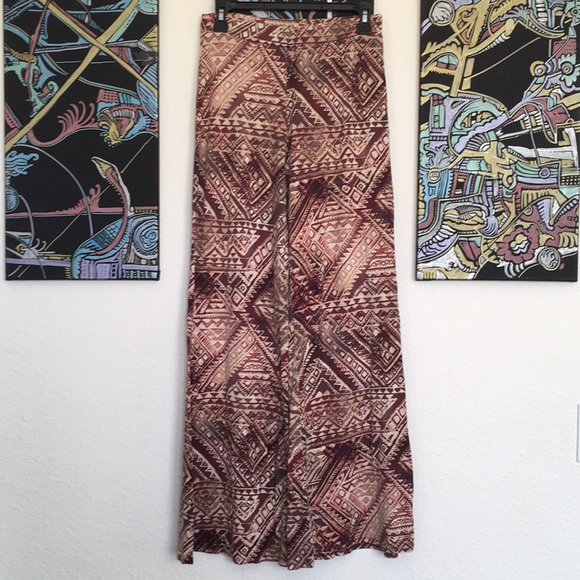 Full Tilt Pants - Flowy Rayon High-Rise Bell Bottom Flares